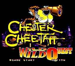 Chester Cheetah - Wild Wild Quest Title Screen